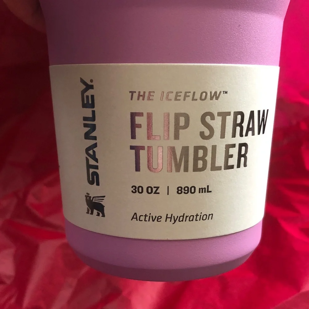 Stanley Lavender Flip Straw Tumbler with Silver Trim - Picture 3 of 6